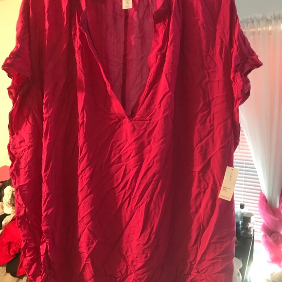 Women’s Old Navy Mandarin V-Neck Blouse - Picture 2 of 5